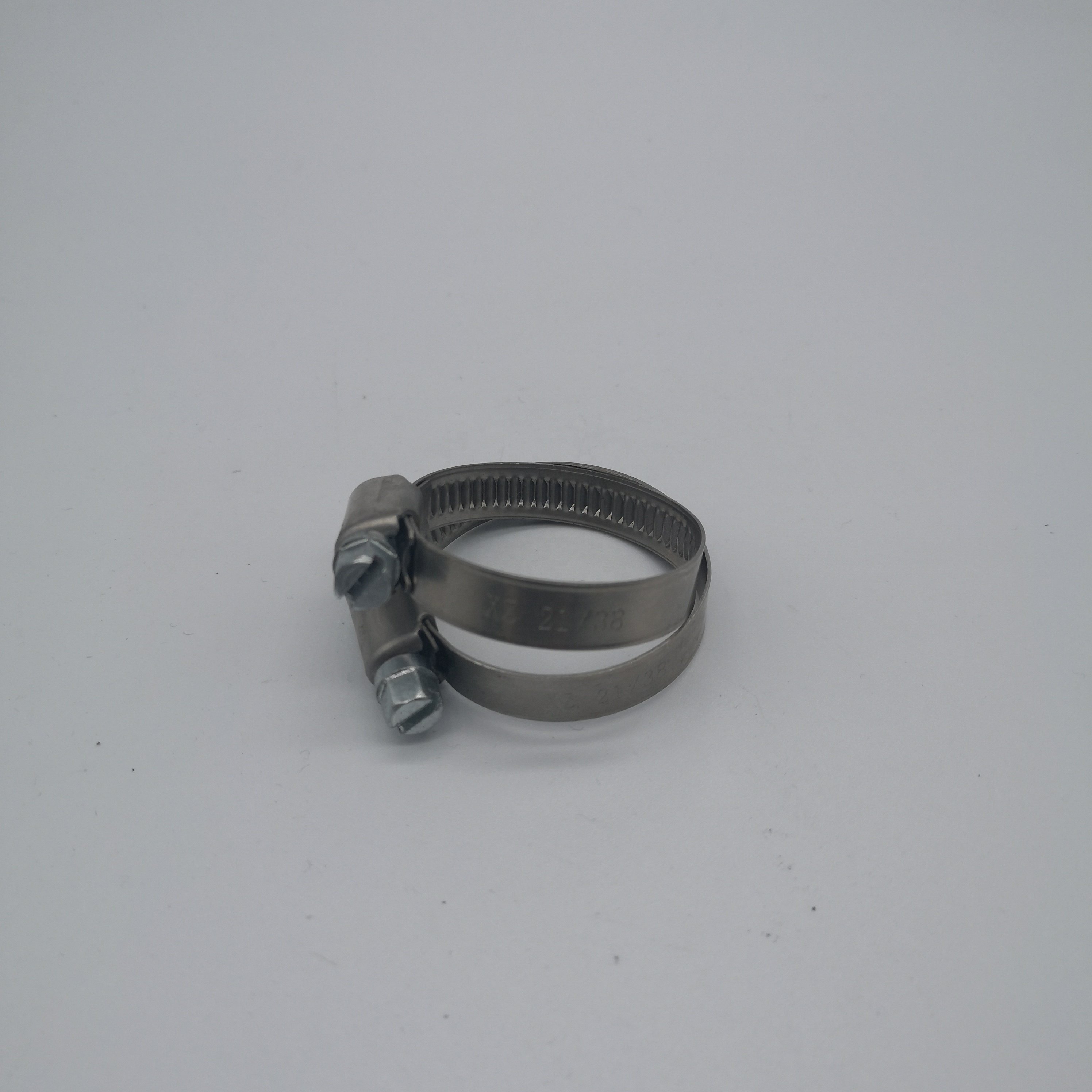W1 304ss German Style Pipe Clip Custom Steel Fasteners German Worm Hose Clamps