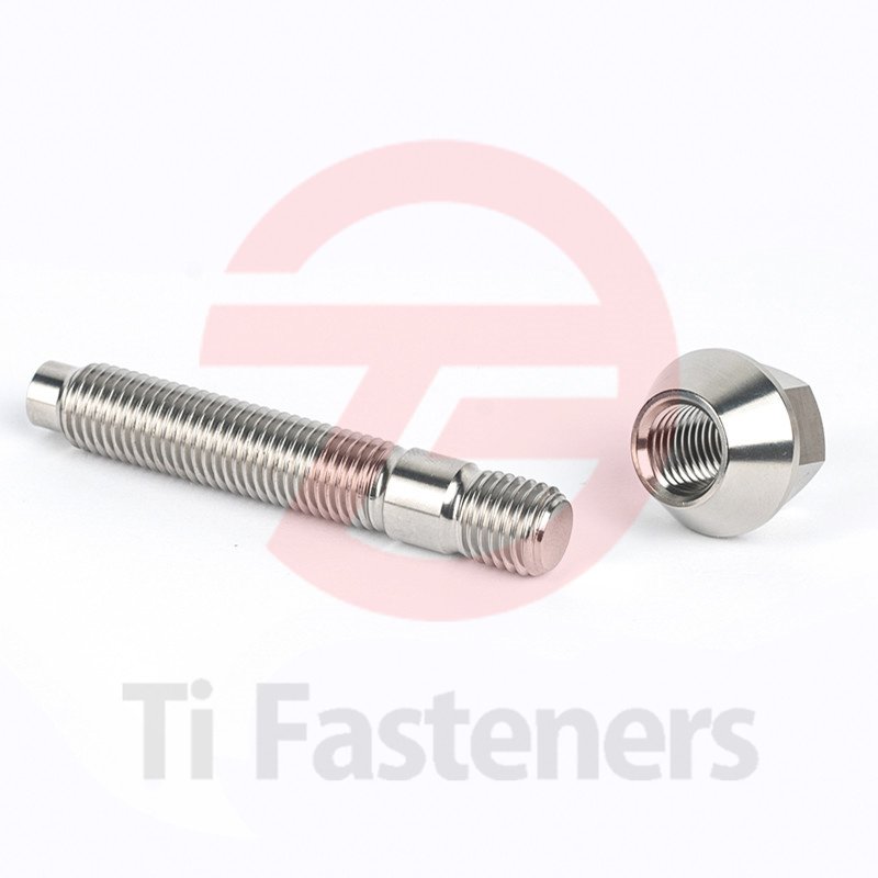 GR5 Titanium Wheel Stud Kit Lug Stud Wholesale M12/14x1.5x75mm 90mm Titanium Lug Nut with M12 Wheel stud Auto Part