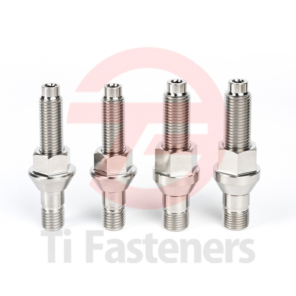 GR5 Titanium Wheel Stud Kit Lug Stud Wholesale M12/14x1.5x75mm 90mm Titanium Lug Nut with M12 Wheel stud Auto Part