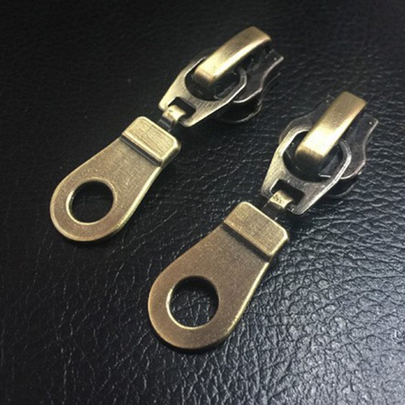 Customizable automatic lock zipper slider fancy metal fasteners for shoes, clothing bags available in color