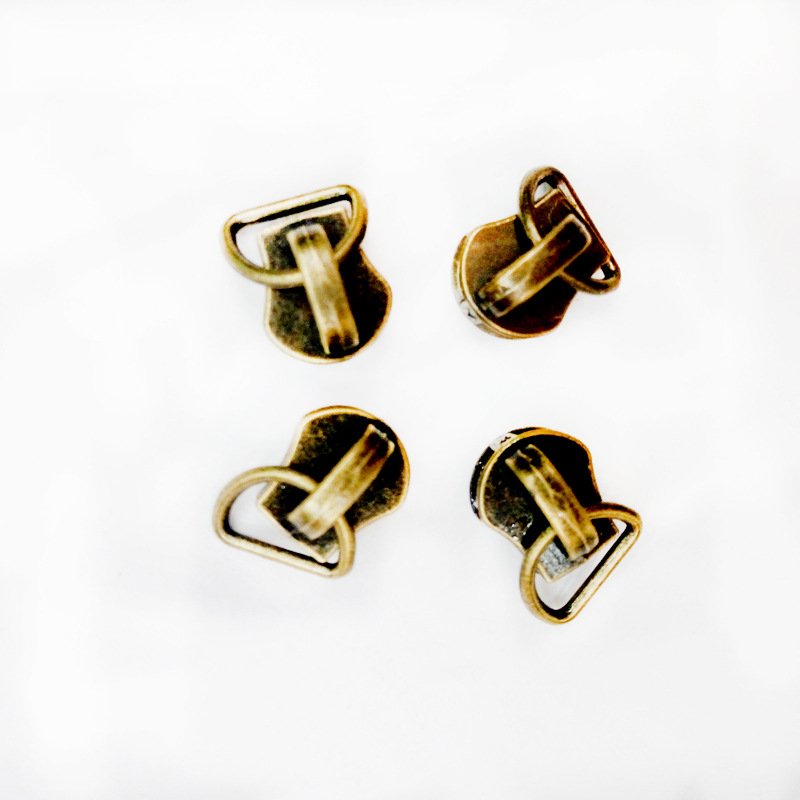 Customizable automatic lock zipper slider fancy metal fasteners for shoes, clothing bags available in color