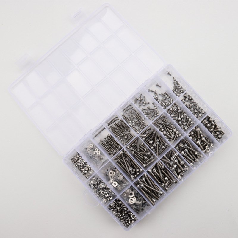 High quality Screw Assortments for Wood M3 M4 M5 M6 Bolts Screws Nuts Assortment Fastener Kit
