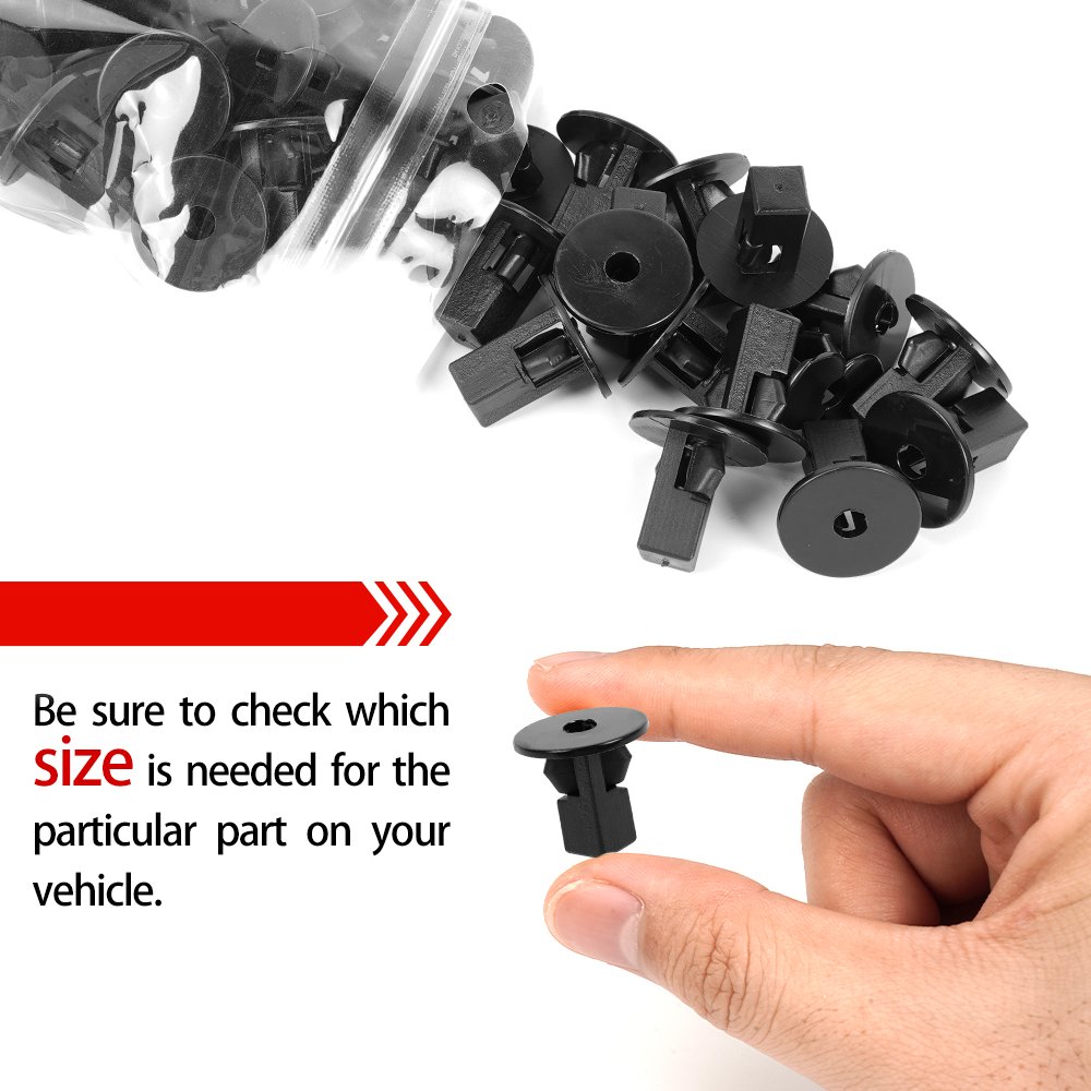 Wholesale 20PCS 13mm Plastic universal bumper clips Auto Retainer Fasteners elantra 2019 bumper clip for Toyota