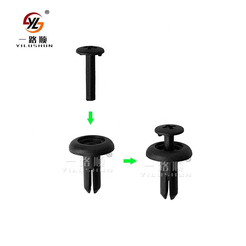 Car Auto Interior Door Trim Clips Card Door Panel Clips B88 Useful Plastic 6.5MM MITSUBISHI 1 Years,1 Nylon,nylon OEM /ODM Black