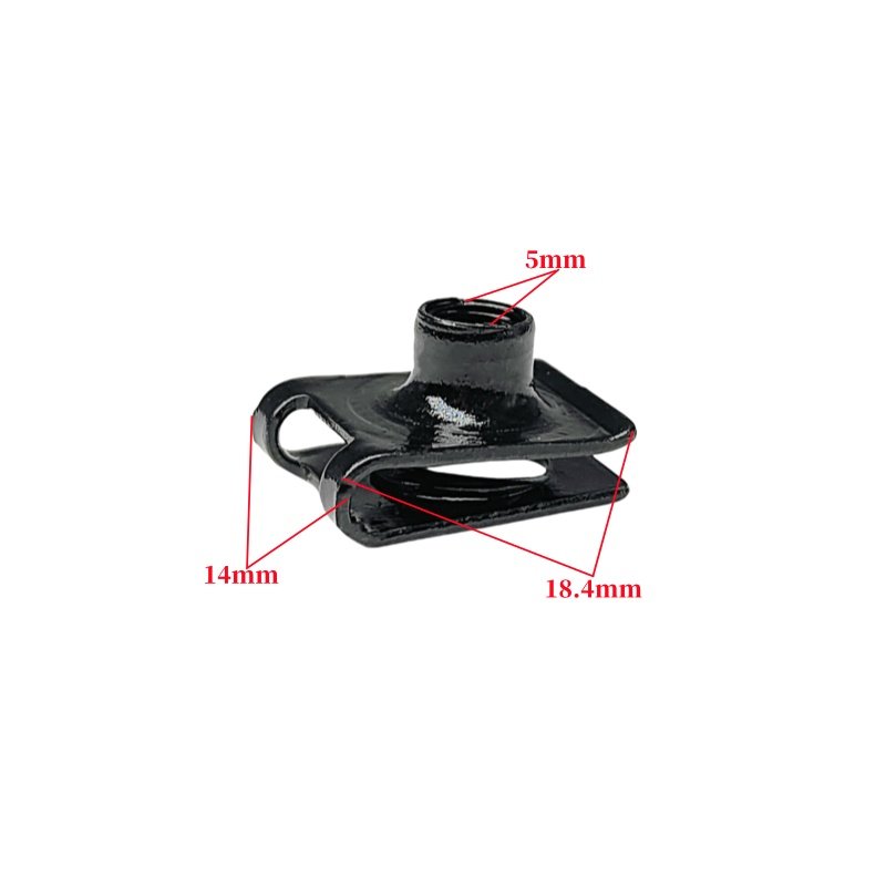 Auto Decorative Buckle Iron Screw Buckle with Nut Clip License Plate Fixing Clip Screw Base Spring U Shape Lock Nut U Clip Nut