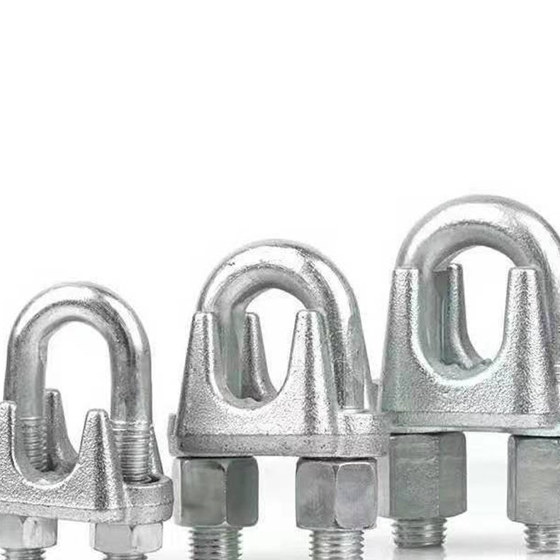 Buckle Malleable Steel Clip Head Iron Wire Rope Lifting Clamp Factory Wholesale Lifting Clamp