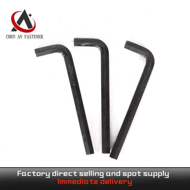 Heat Treatment And Hardened Galvanized Blackened Steel L Shaped Metric Hexagon Key Hex Allen Wrench