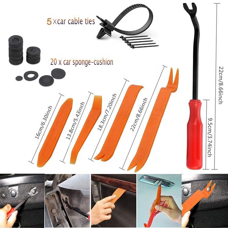 675 pcs convenient removal tool Push In Type Plastic Rivets Fasteners Bumper Rivet Universal Auto Fastener Clips set