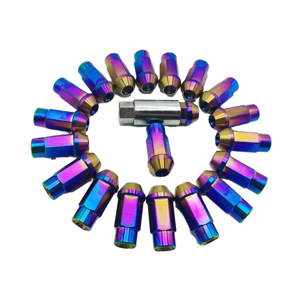 Hot Selling 50MM Stainless Steel Wheel Nut 12x1.25 Multicolored Car Nut for Ford Toyota Nissan Jeep Wranglerfor Modified Cars