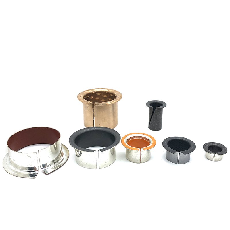 Custom Precision Wrapped Cast bushing auto parts steel bearing flanged Oilless sleeve bushing self lubricating bronze bushings