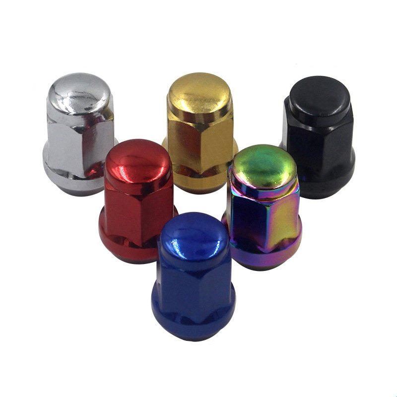 Custom Aluminum Titanium Car Wheel Lock Lug Nuts Car Spiked Custom Wholesale Lock Lug Nut Wheel Bolt
