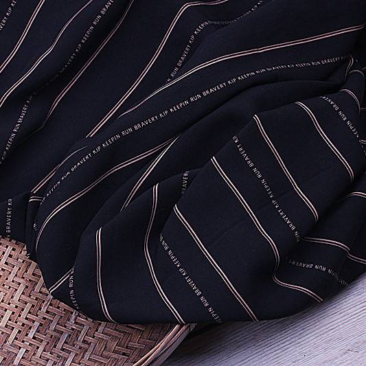 Vertical strip Baihui Fufu brand Digital silk cotton pajamas dress, artificial cotton fabric