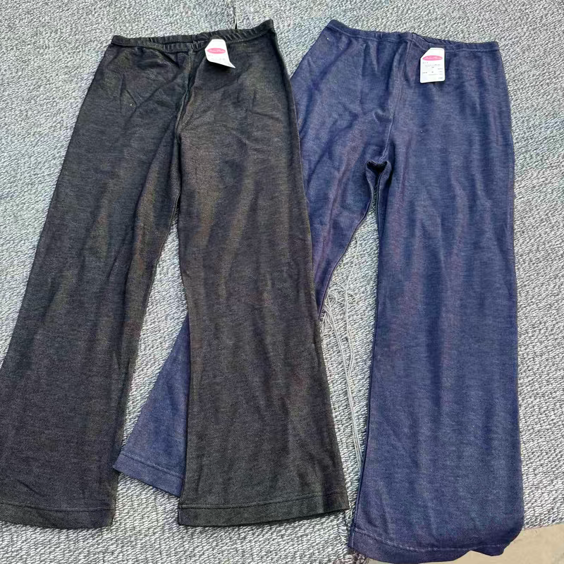 Exit island country!Ladies medium high waist imitation denim leggings spring and summer thin elastic pants pants