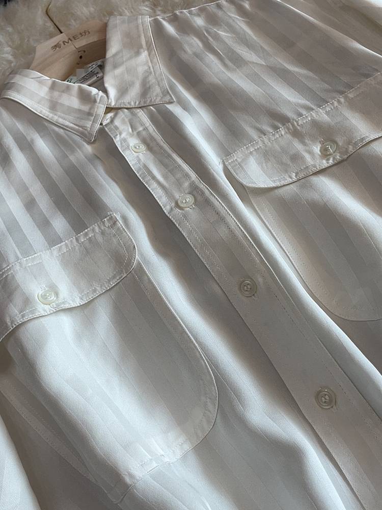 Double Joe satin silk short -sleeved shirt middle -aged large -size summer thin loose top shirt summer clothes white shirt man