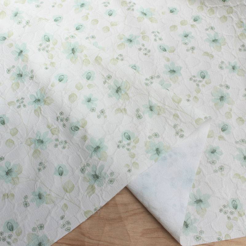 Beige three -dimensional anti -wrinkle relief printing printed cloth clothing small dress cheongsam dress fabric