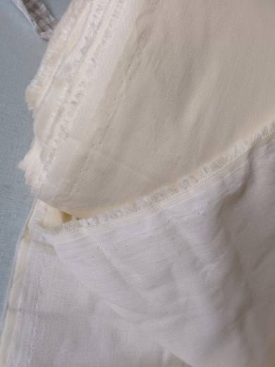 4238 Cotton color weaving double -layer cotton yarn white white, thin soft, soft, comfortable casual clothing fabric