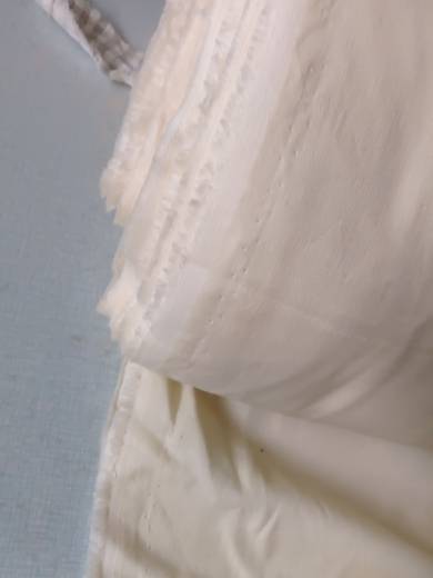 4238 Cotton color weaving double -layer cotton yarn white white, thin soft, soft, comfortable casual clothing fabric