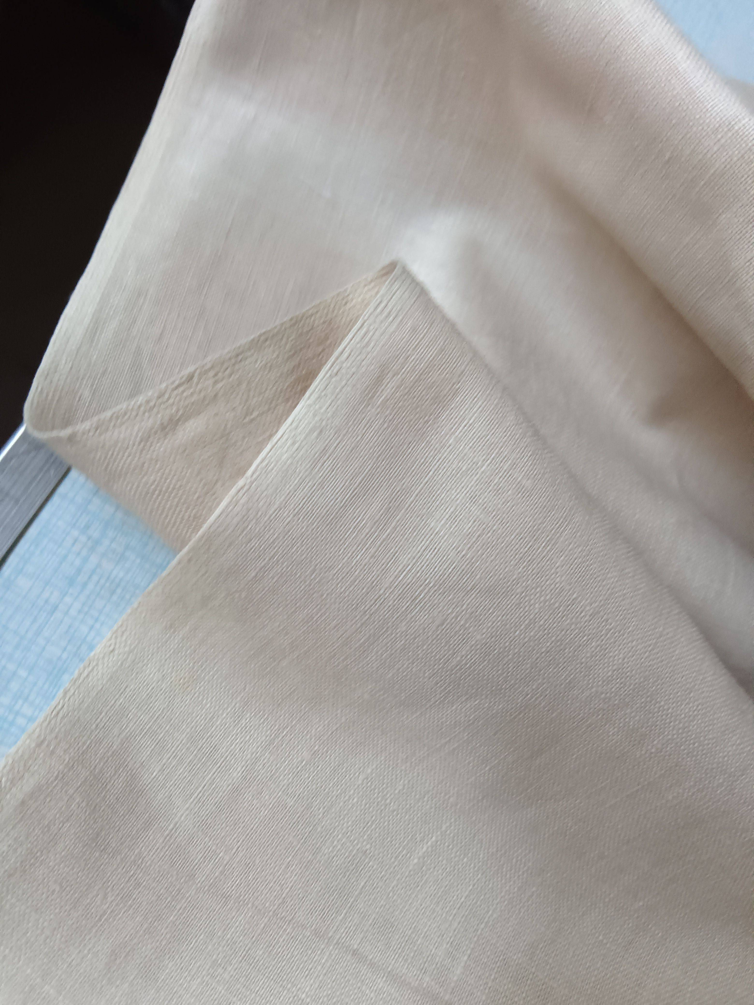 3818 Cotton cotton, thin soft rice white original hemp Buddhist service fabrics are not through summer, the fabric tail