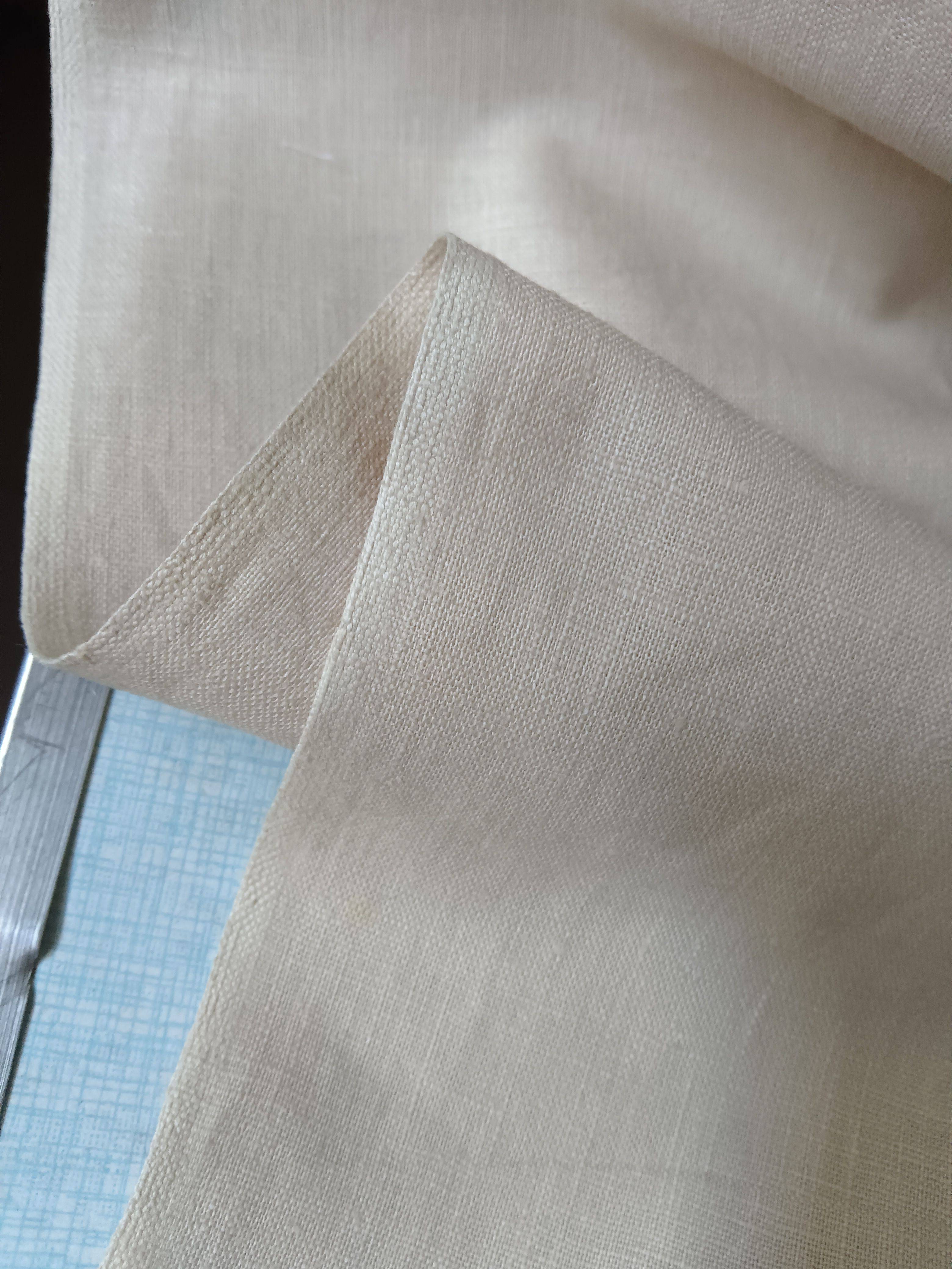 3818 Cotton cotton, thin soft rice white original hemp Buddhist service fabrics are not through summer, the fabric tail
