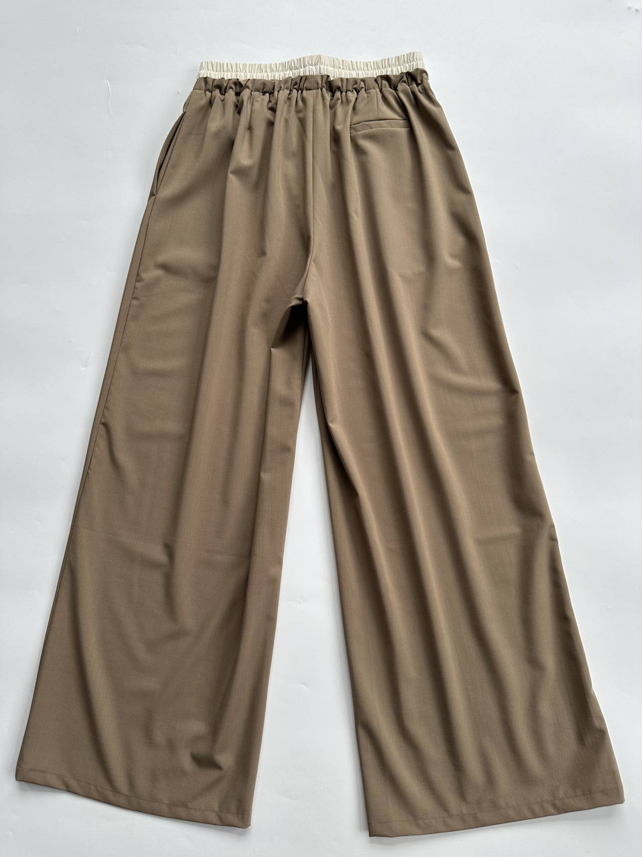 The legendary technology and ruthless goods ~ law system C series, heavy workers sand washing guests for fabric wide -leg long pants women.