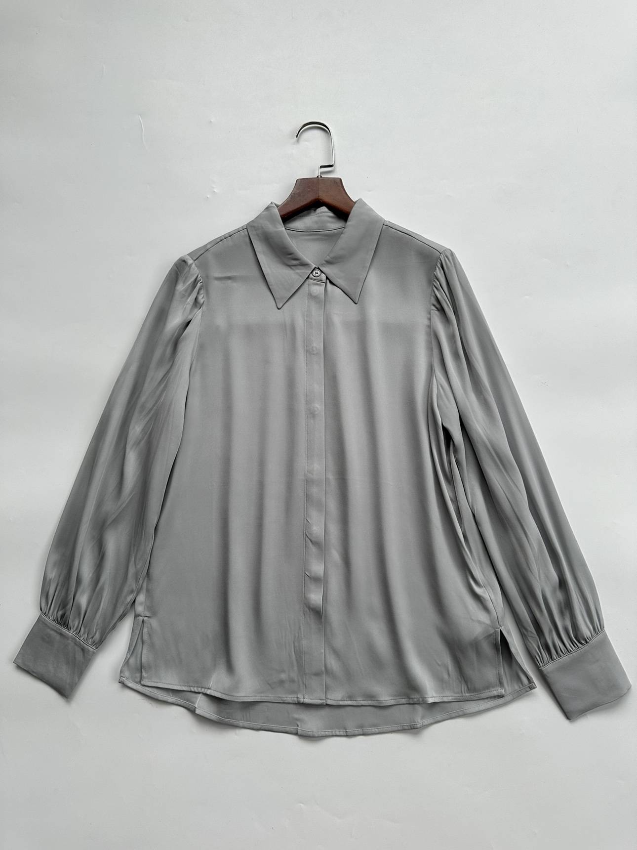 Rare beef goods, you can not be required, the law department C series, heavy 25mmi real silk double -sleeved shirt female