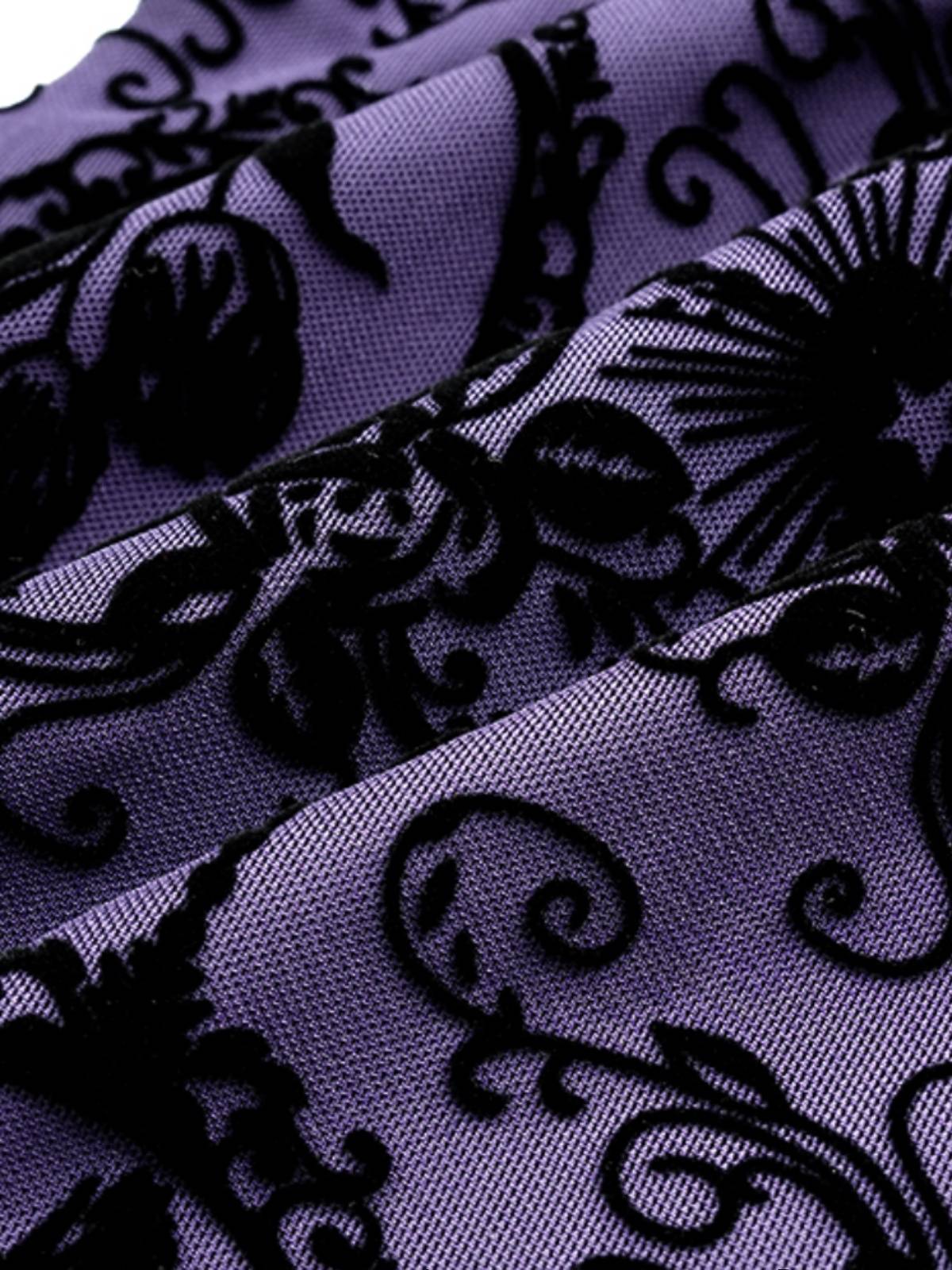 Original single Diablo -French retro velvet word neck strap elastic net yarn slimming thin dress