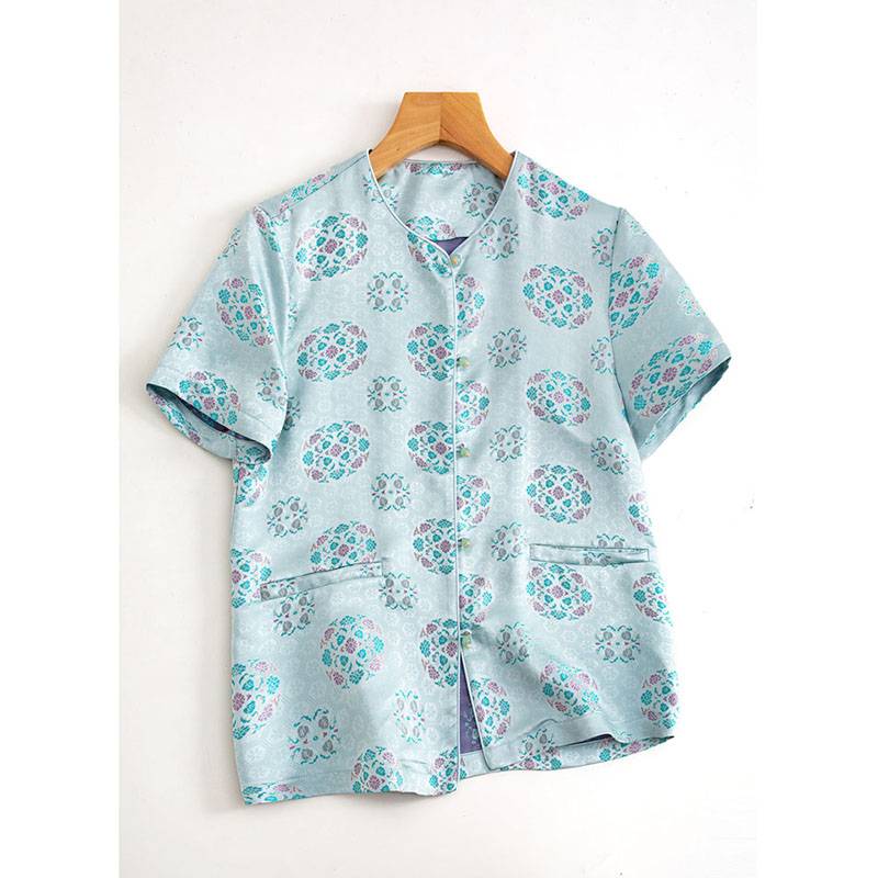 Dr. K heavy silk Song Jin series/exquisite small incense wind summer short -sleeved small outer set female 4C0589
