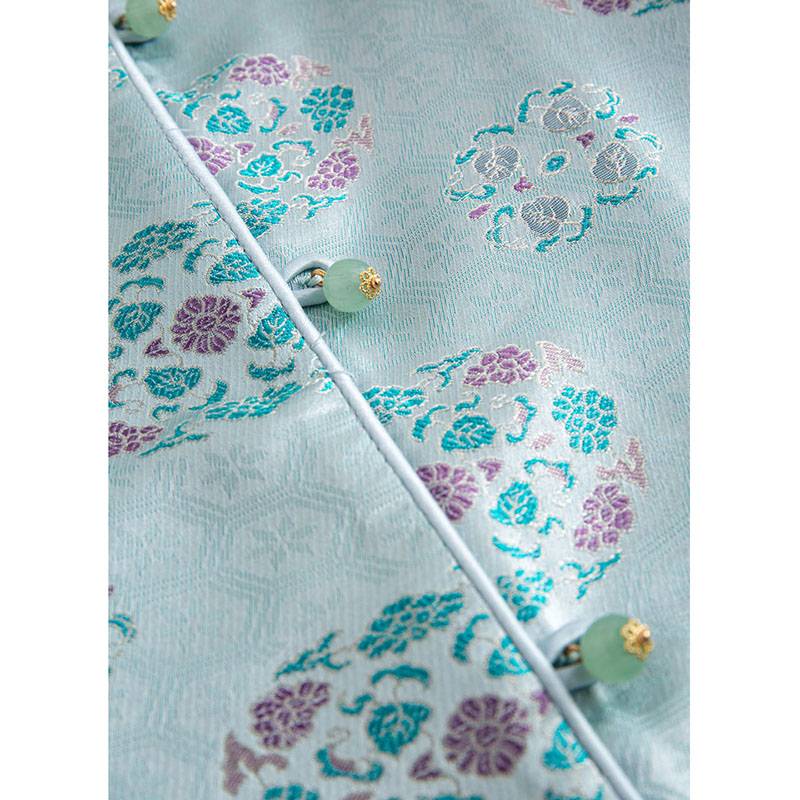 Dr. K heavy silk Song Jin series/exquisite small incense wind summer short -sleeved small outer set female 4C0589