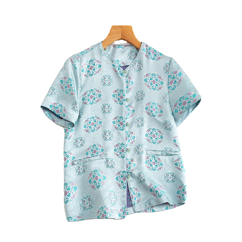 Dr. K heavy silk Song Jin series/exquisite small incense wind summer short -sleeved small outer set female 4C0589