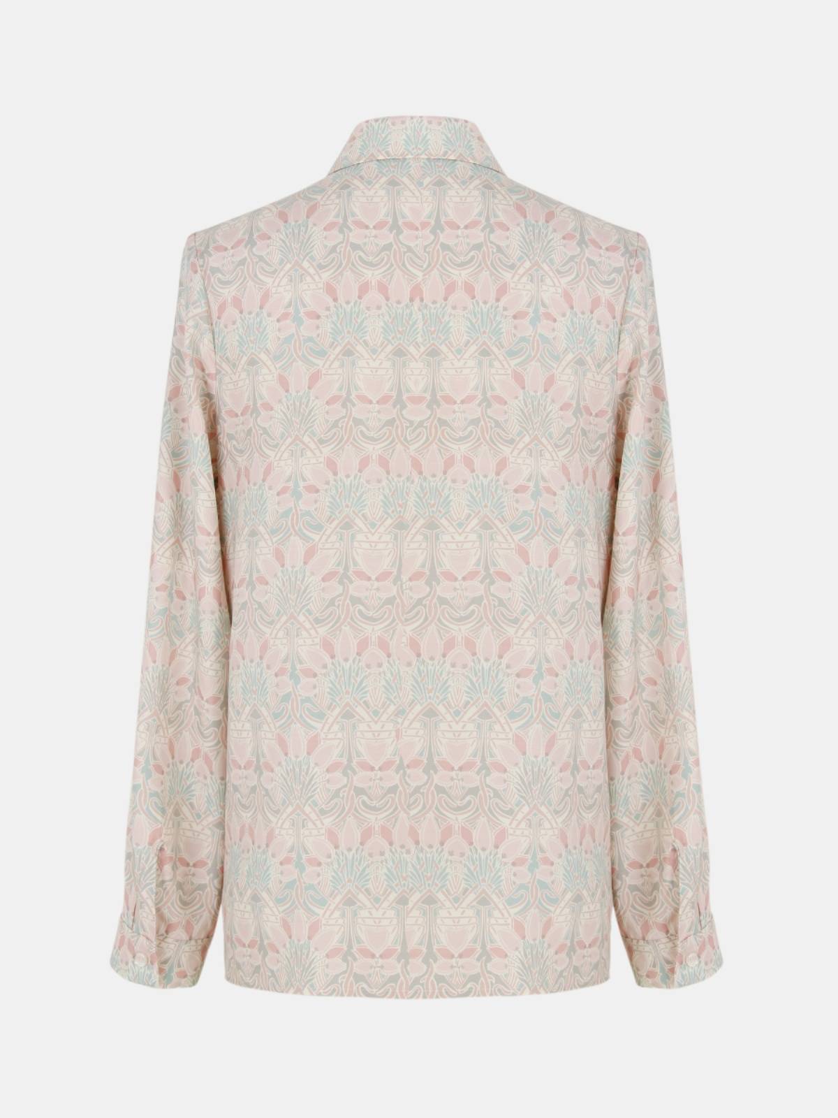 Broken code special guest for fabric women's autumn new long -sleeved single -breasted shirt wild shirt