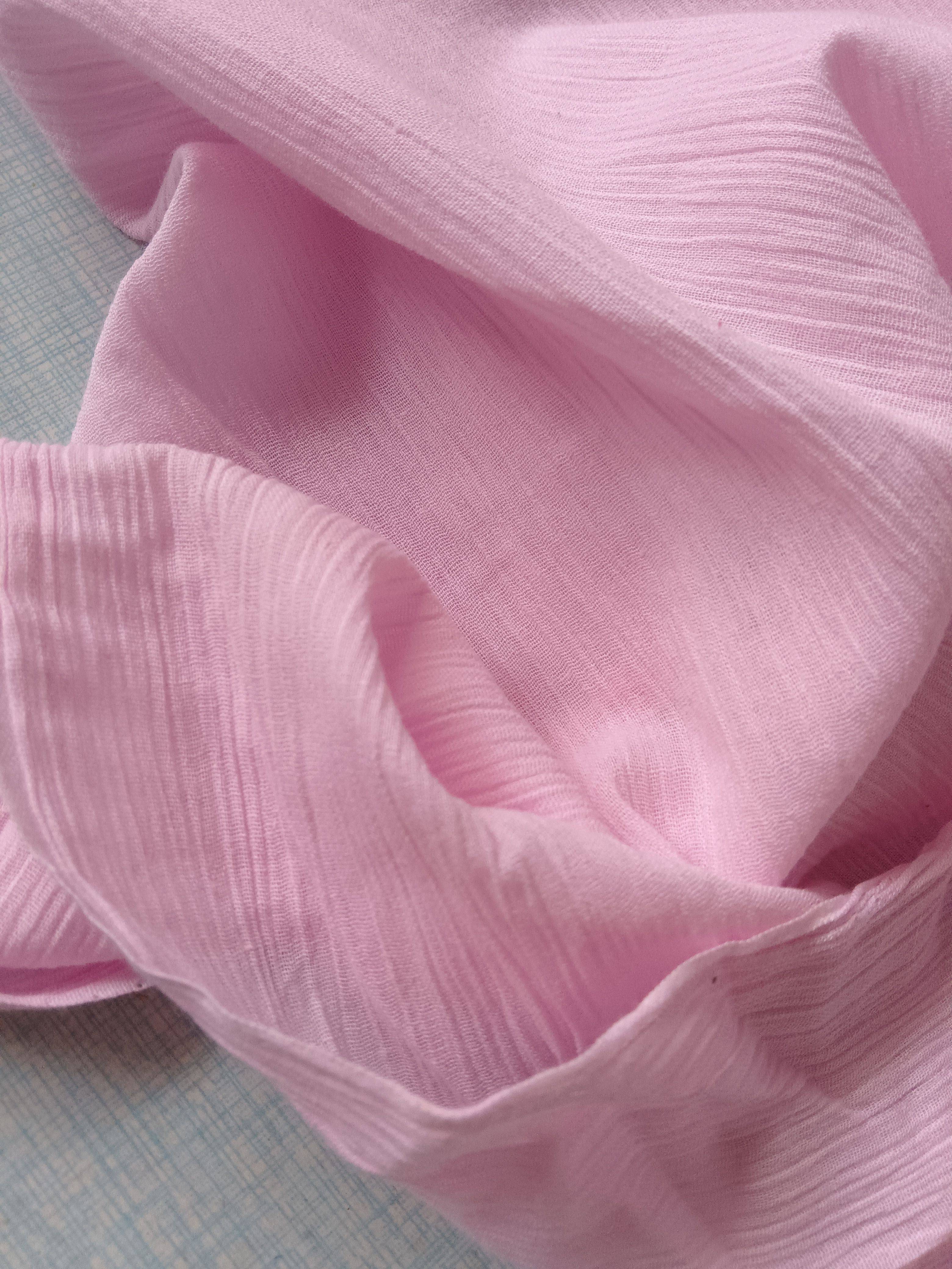 8020 Crystal Sand Wicing Wrinkle Book Wrinkle Pink Studius Skirts with thin soft and slightly penetrated summer clothing fabric