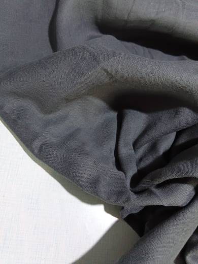 810 cotton color woven double -layer cotton yarn thin soft, comfortable, comfortable double wrinkles dark gray Buddha uniform fabric tail