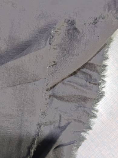 810 cotton color woven double -layer cotton yarn thin soft, comfortable, comfortable double wrinkles dark gray Buddha uniform fabric tail