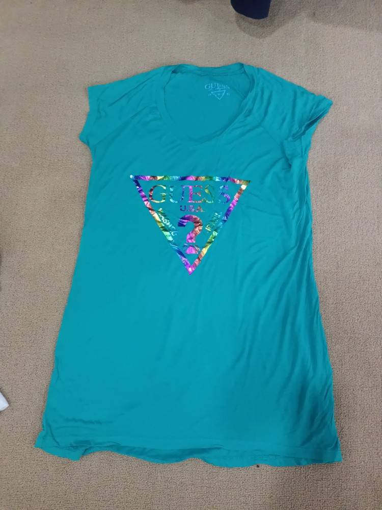 Summer Shan Ms. Printed long ultra -thin Modal fabric soft, comfortable and heart -collapsed shoulder -in T -shirt