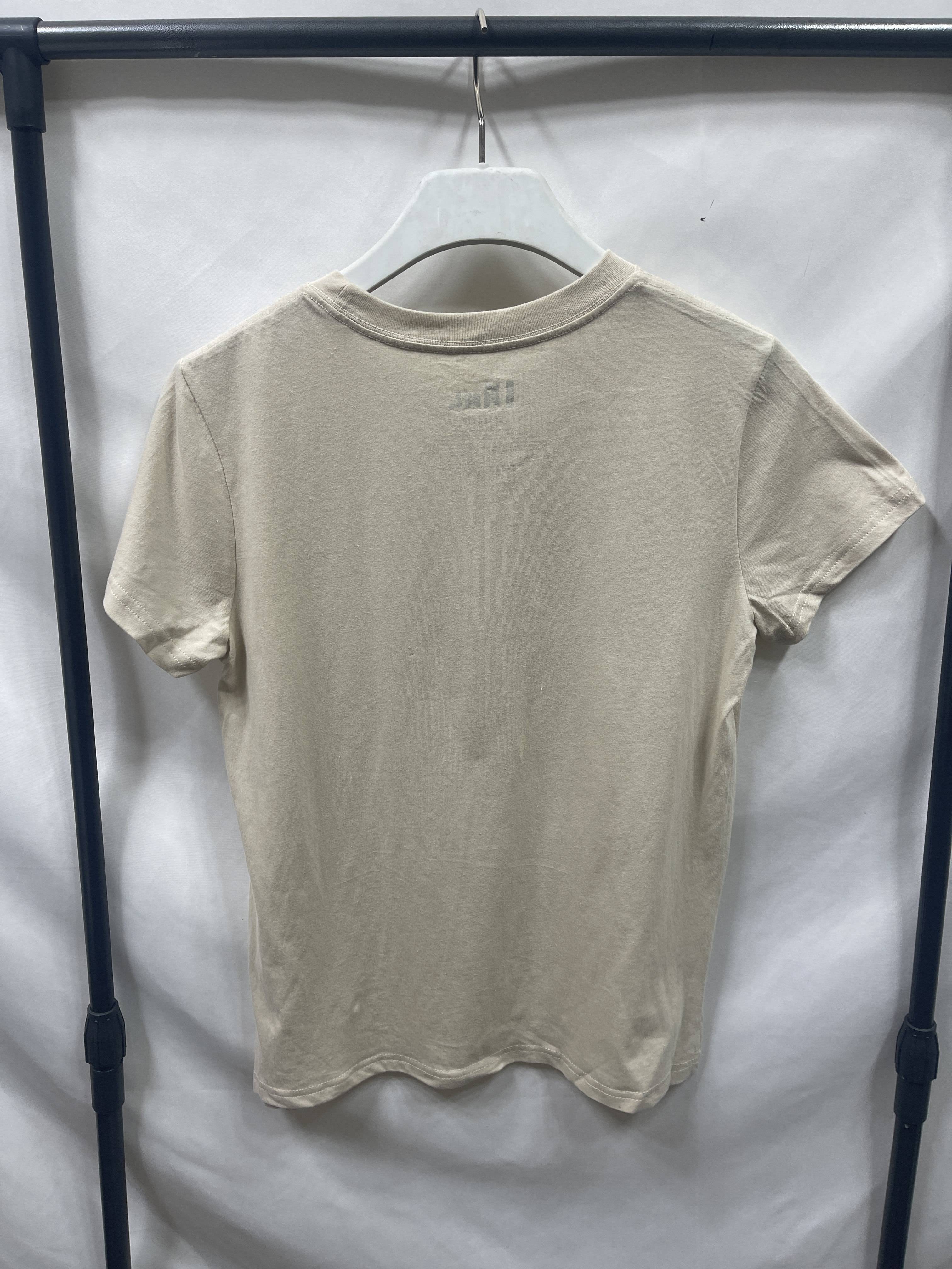 Export round neck T -shirt pure cotton couple men and women original single graffiti printed rainbow English letters short sleeves
