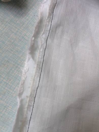 4254 cotton and linen -woven white bamboo style thin, soft, comfortable, slightly translucent summer clothing fabric tail goods