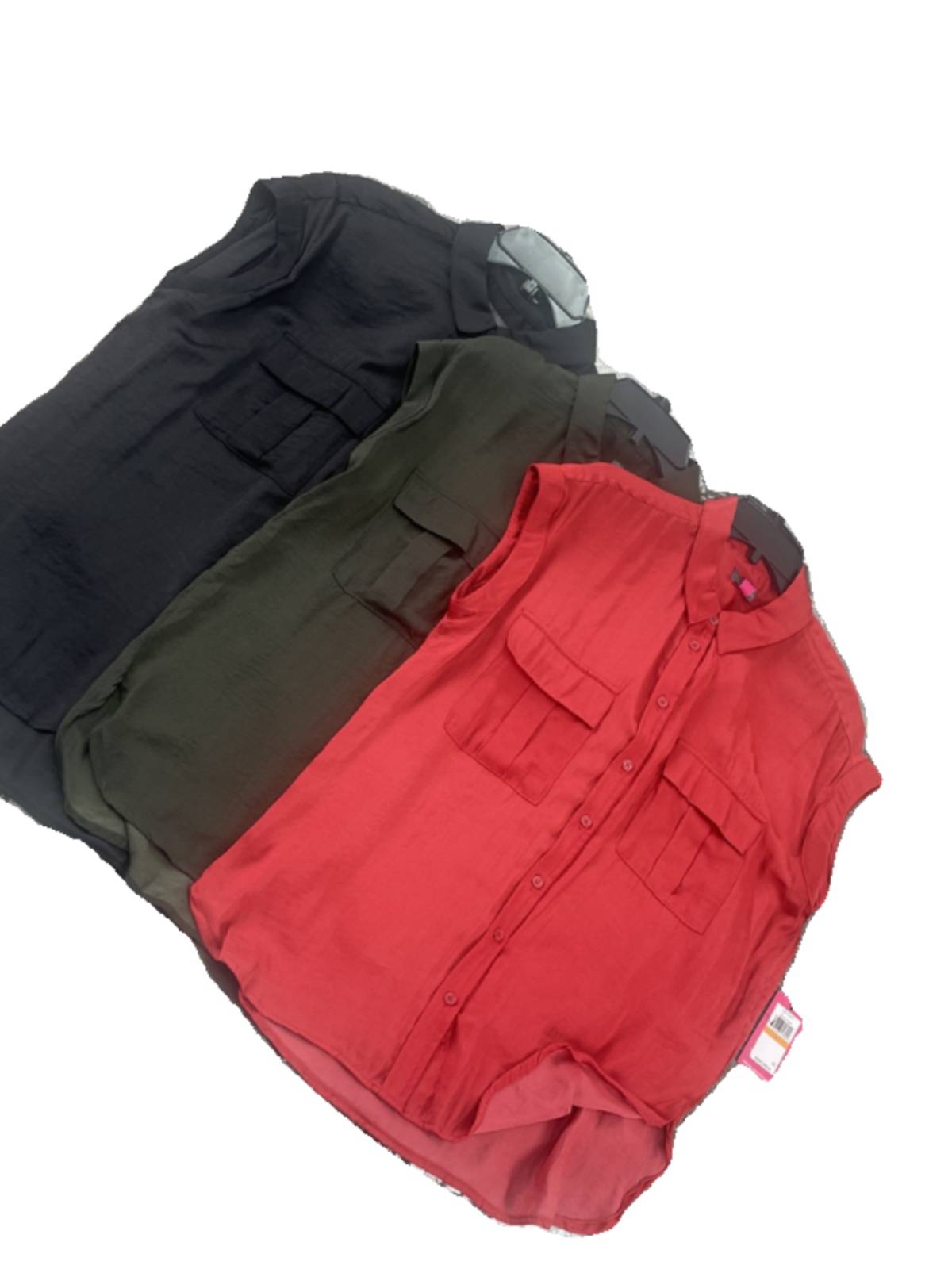 European and American single summer bubble folds sleeveless large size versatile shirt top