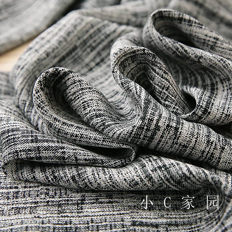 The heavy silk is dyed in linen, Italian craftsmanship is so comfortable to no friends!Nine -point straight pants girl summer