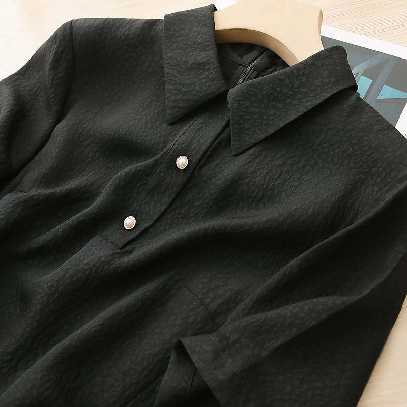 Small Son version!Blast and look good!Luxury materials!19 Mimi's heavy silk straight straight dress is thin