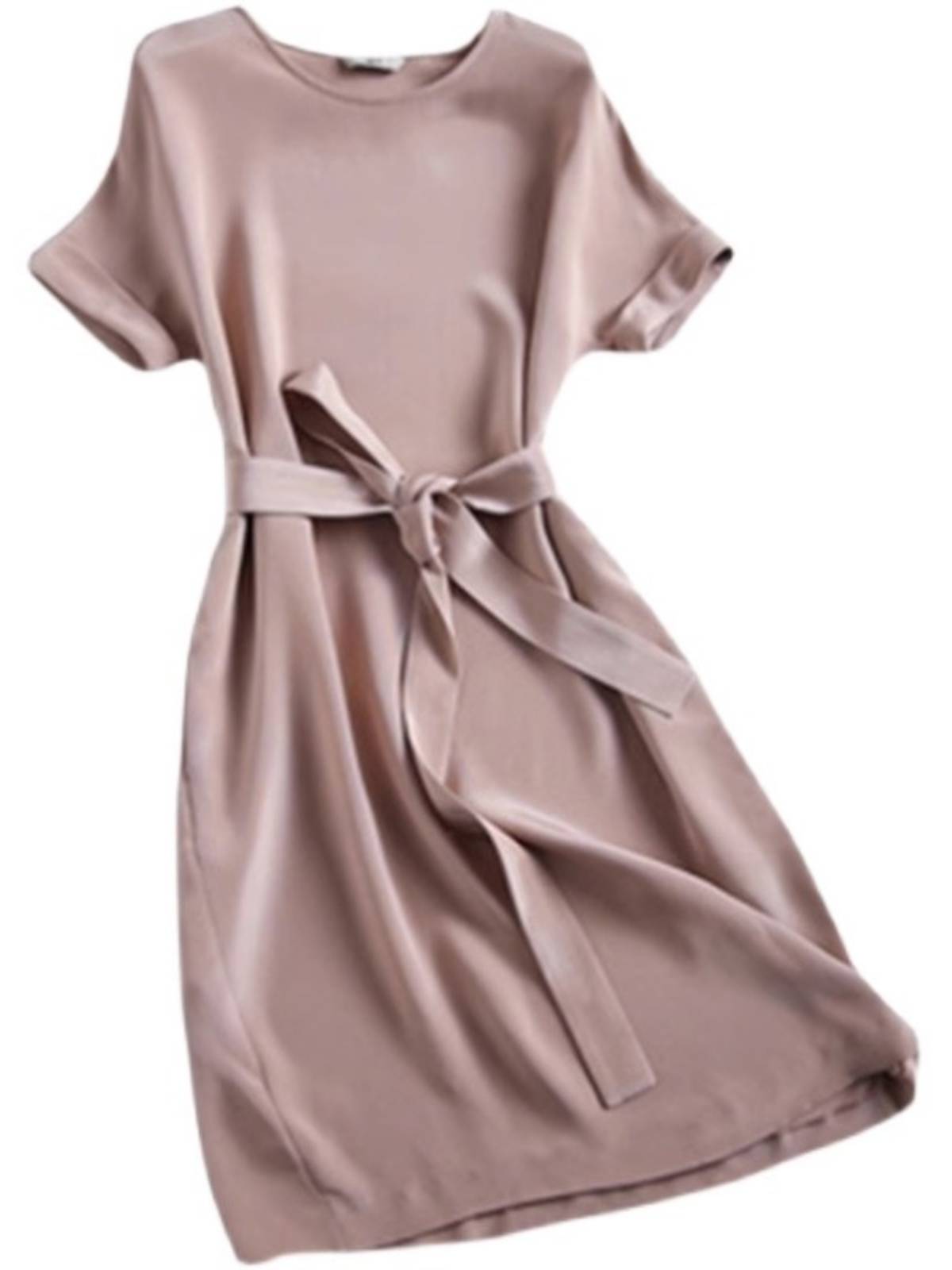 Original single withdrawal of women's temperament mulberry silk dress goddess Fan senior celebrity