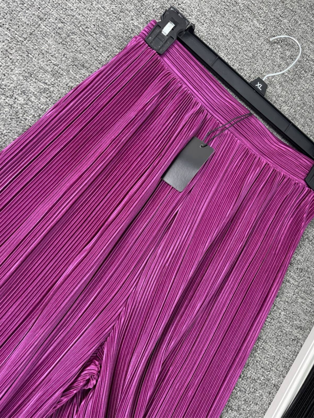 European and American single pulled three house elastic fabrics straight leisure trousers