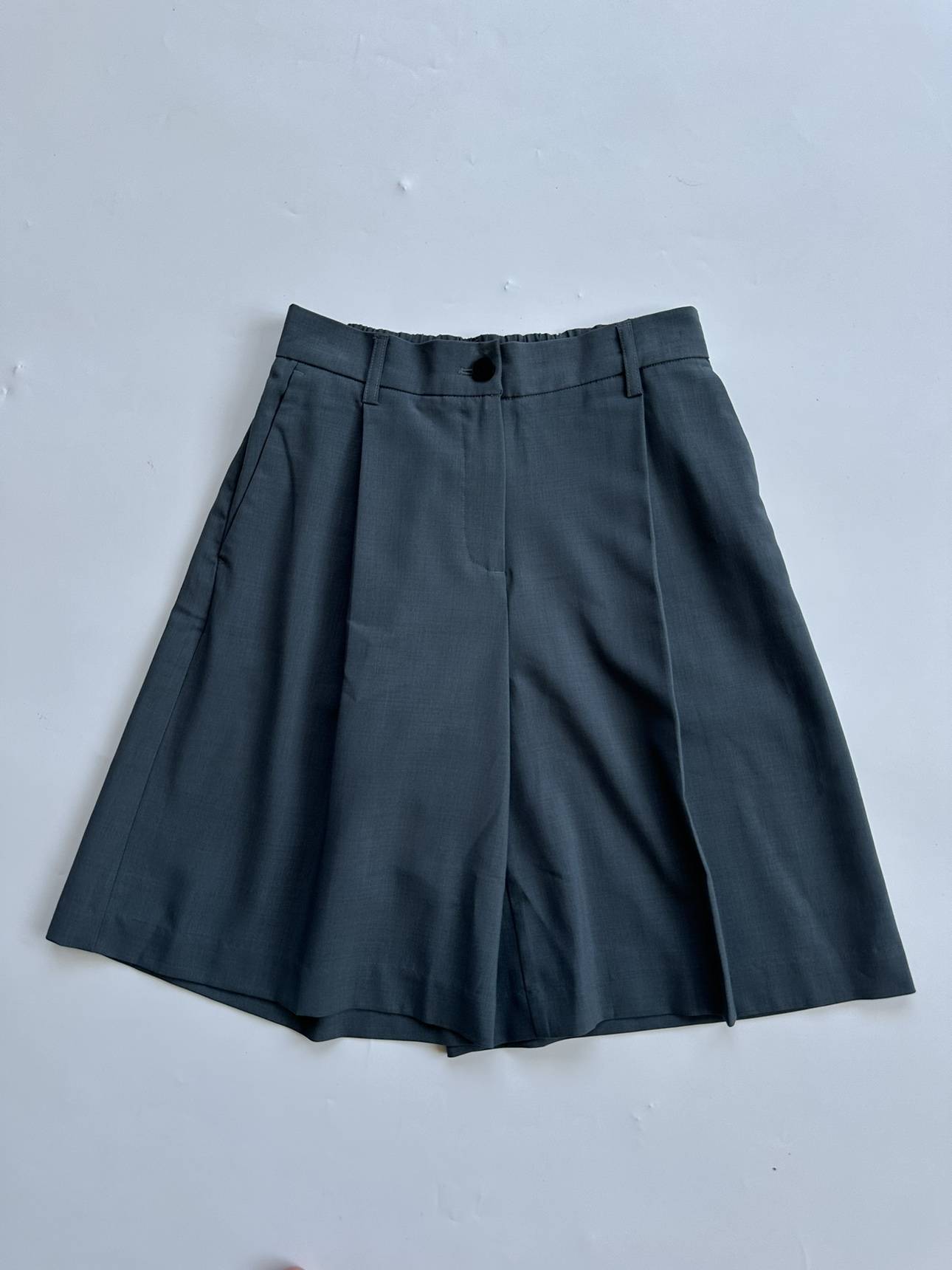 Recommended into the heart, Spanish niche quality 2000+ fine spinning wool blended shorts female summer.