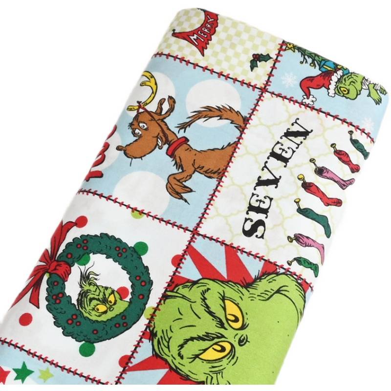 Thin Gongshin Nordic European Wind Christmas Print Print Fabric Handmade DIY clothing dress fabric