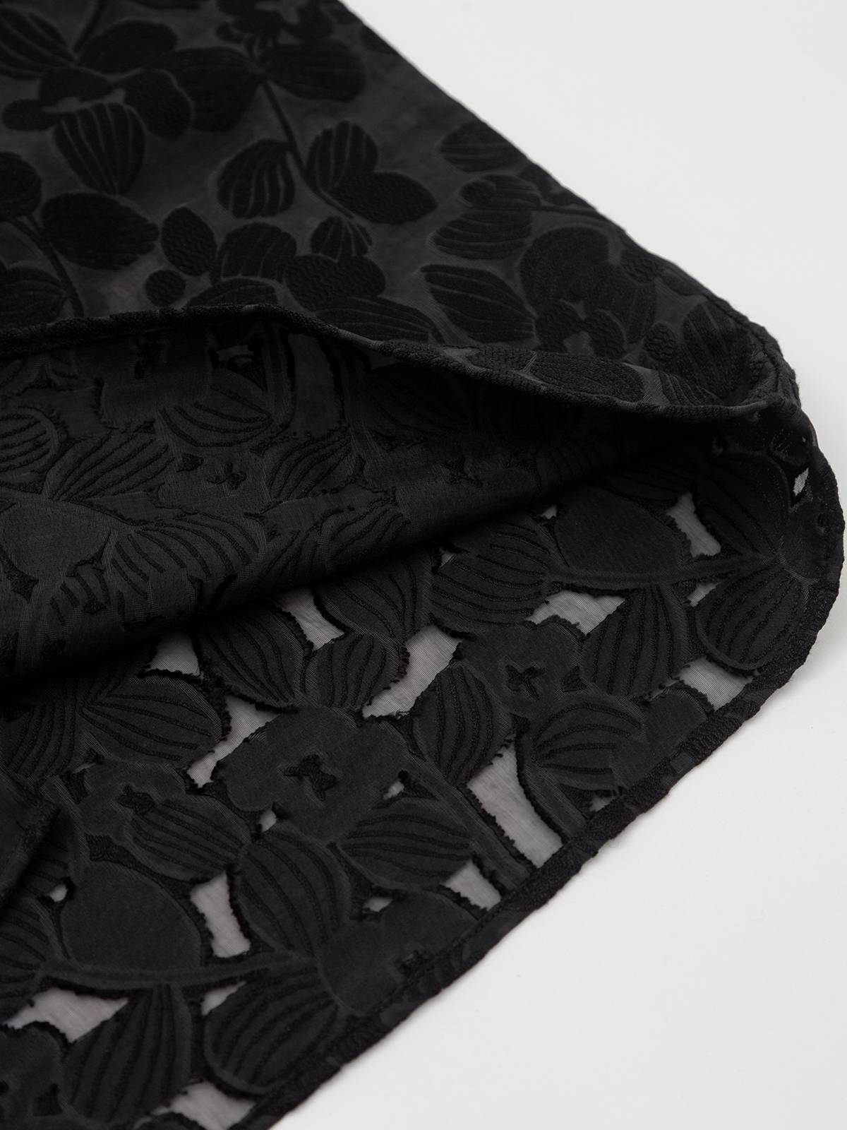 Dyne STUDIO fabric velvet tattoo semi -penetrated European yarn short -sleeved loose shirt 8880