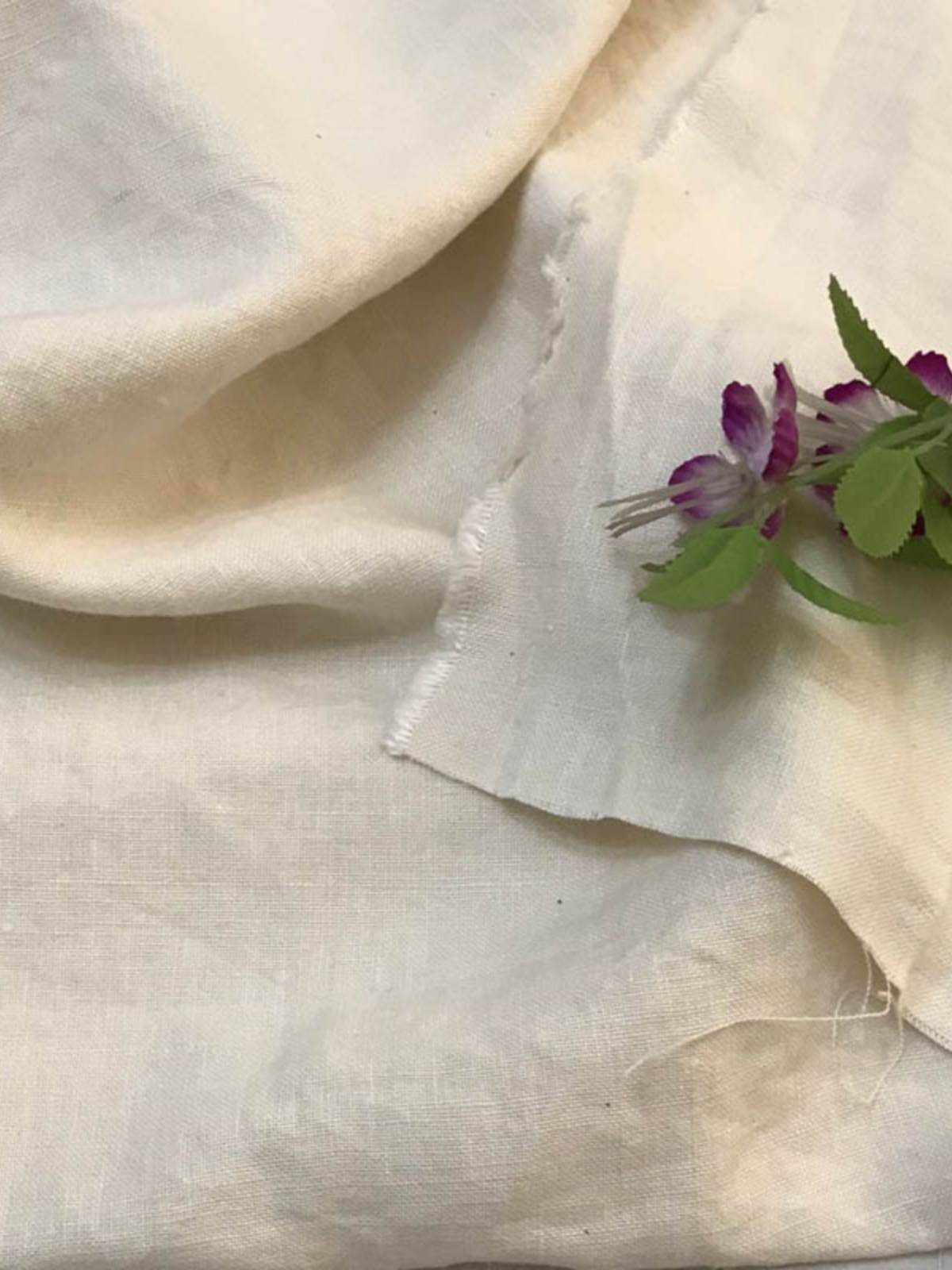 Imported high -end -woven pure sauce linsee fabric tofu white rice white autumn and winter men's clothing cloth