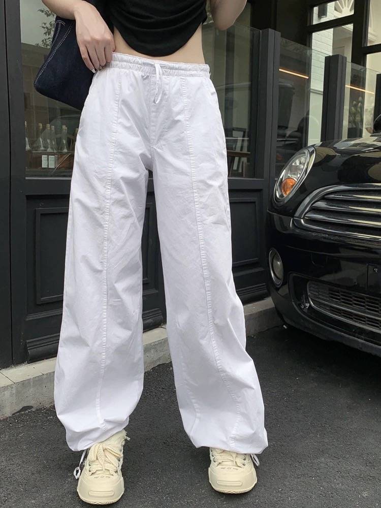 Data ZARA autumn new women's elastic waist, waist casual umbrella pants 5520207 5520007