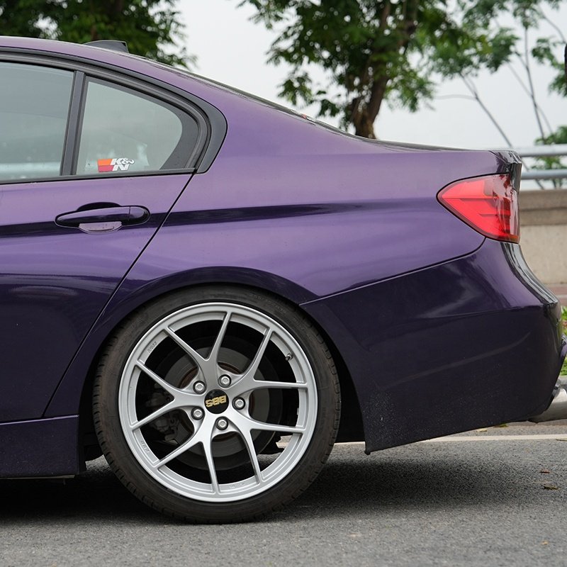 Car wrap shop gloss metallic vinil car wrapping foil paper pvc midnight purple vinyl wrap rolls for car