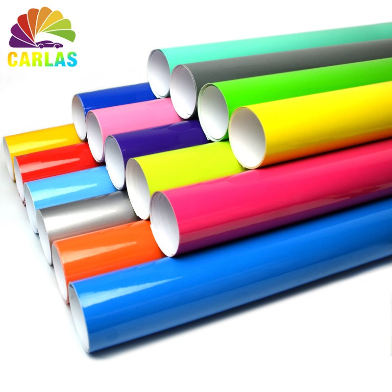 High quality glossy green 1.52*30M for car wrapping vinyl Smooth film Stickers