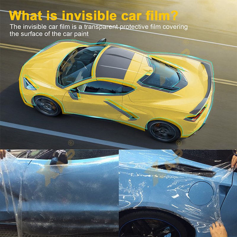 For Chevrolet Corvette C8 2021 2022 local TPU full car custom transparent anti-scratch film pre-cut protective film