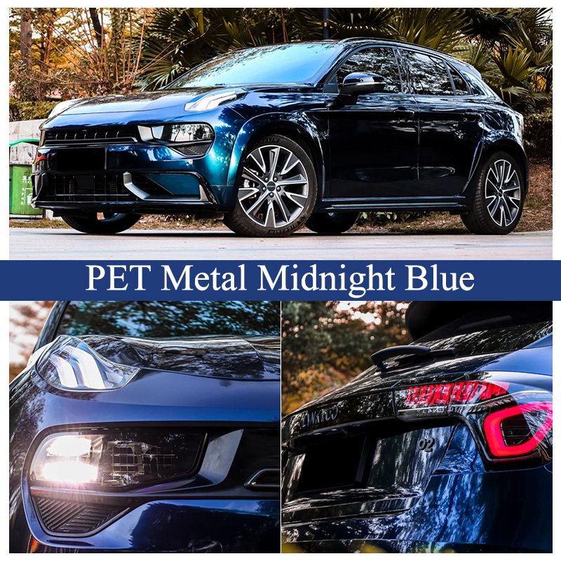 Factory Wholesale Price Pvc Car Film Premium Car Wraps Metal Midnight Blue Color Vinyl Color Changing Wrap Rolls For Car